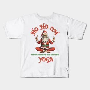 Ho Ho Om: Unwrap Relaxation with Christmas Yoga Christmas Yoga Kids T-Shirt
